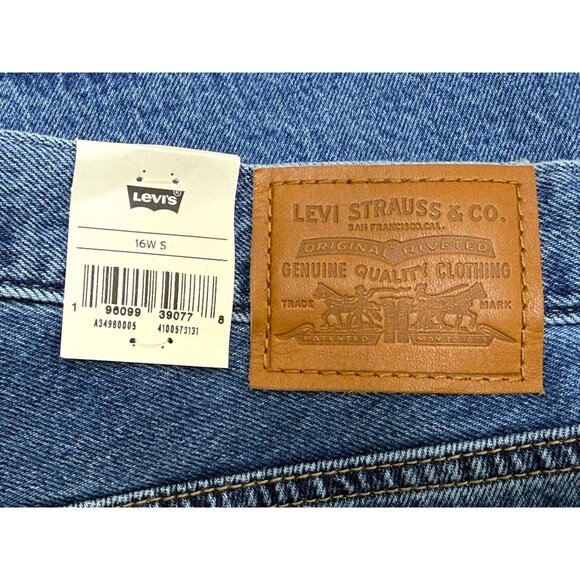 Levi's Womens High Rise Baggy Dad Straight Ankle Length Jeans PLus sz 16 W New - Picture 8 of 11